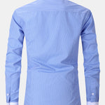 Stripe Contrast Collar Dress Shirt