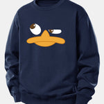 Duck Print Relax Fit Sweatshirt