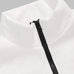 Men's stand collar zipper letter print fleece sweatshirt