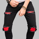 Men's ripped contrast denim  Jeans