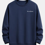 Love And Peace Print Relax Fit Sweatshirt