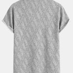 Diamond Jacquard Arc Hem T-Shirt