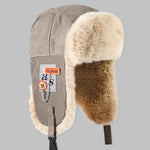 Men's Patchwork Windproof Warm Trooper Trapper Hat