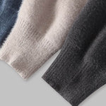 Men's Gradient Color Trendy Loose Mock Neck Knit Sweater