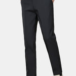 Warm Fleece-Lined Slim Fit Tapered Trousers