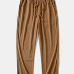 Relax Fit Flannel Plaid Corduroy Patchwork Hooded Shirt & Straight Leg Corduroy Pants