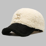 Men's Plush Winter Warm Letter Baseball Cap