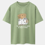 Funny Doctor Dog Print Drop Shoulder Oversize T-Shirt