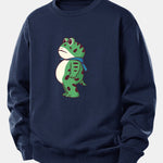 Portland Frog Print Relax Fit Sweatshirt