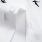 Palm Tree Anchor Sailboat Print Button Up Shirt & Swim Shorts