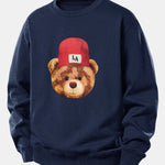 Los Angeles Bear Print Relax Fit Sweatshirt