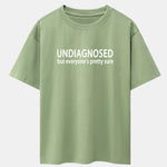 Funny Slogan Print Drop Shoulder Oversize T-Shirt