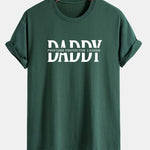 Regular Fit Daddy Print Cotton T-Shirt