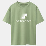 No Balance Print Drop Shoulder Oversize T-Shirt