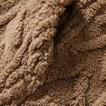 Geometric Jacquard Teddy Fleece Zip Up Hoodie