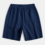 3 Pieces Diamond Geometric Jacquard Drawstring Shorts