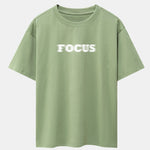 Vague Focus Print Drop Shoulder Oversize T-Shirt