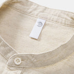 Stand Collar Linen Shirt