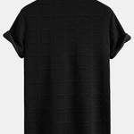 Checkered Jacquard  Polo Shirt