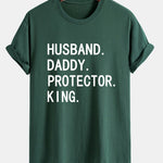 Regular Fit Men Slogan Print Cotton T-Shirt
