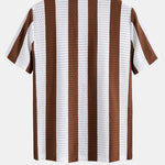 Striped Mesh Knit Shirt