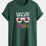 Regular Fit Vacay Mode Print Cotton T-Shirt