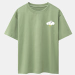 Thundercloud Print Drop Shoulder Oversize T-Shirt