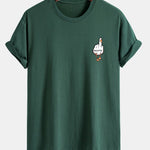 Regular Fit Duck You Print Cotton T-Shirt