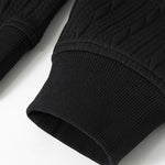 Relax Fit Twisted Jacquard Polo Sweatshirt