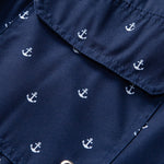 Anchor Print Drawstring Swim Shorts