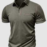 Men's business casual lapel short-sleeved polo