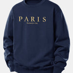 Paris Slogan Print Relax Fit Sweatshirt