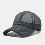 Solid Color Hollow Mesh Baseball Cap