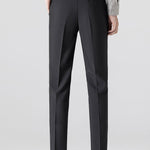Stripe Knit V Neck Polo Shirt & Slim Fit Tapered Trousers