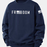 American Freedom Print Relax Fit Sweatshirt