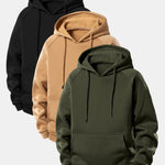 3 Pieces Basic Hoodies