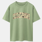 Paisley California Print Drop Shoulder Oversize T-Shirt