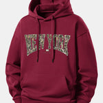 Camouflage New York Print Relax Fit Hoodie