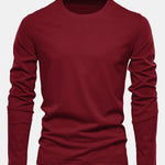 Basic Long Sleeve Cotton T-Shirt