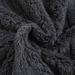 Men's Casual Warmth  Solid Color Button Front Fluffy Fleece Jacket