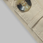 Men's slim fit side pocket casual single breasted jacket