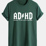 Regular Fit ADHD Print Cotton T-Shirt