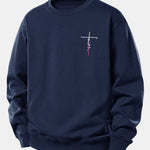 Faith Print Relax Fit Sweatshirt