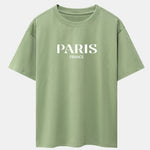 Paris Print Drop Shoulder Oversize T-Shirt