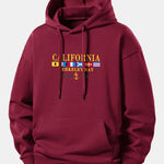 California Print Relax Fit Hoodie