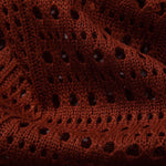Crochet V Neck Polo Shirt