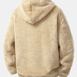 3 Pieces Smiley Face Embroidered Teddy Hoodie