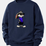 Sunglasses Rabbit Print Relax Fit Sweatshirt