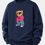 Hip Hop Bear Print Relax Fit Sweatshirt