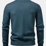 Heavyweight Stripe Mock Neck Knit Sweater